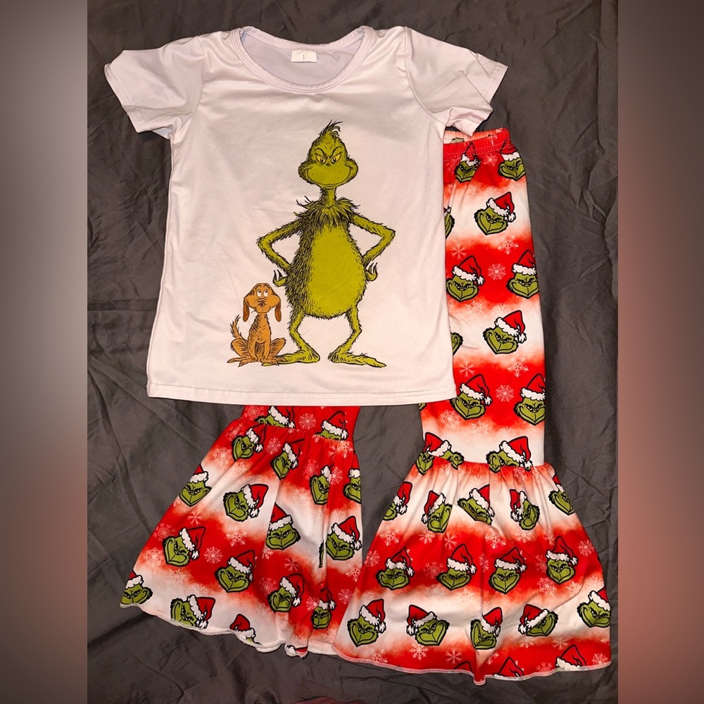Grinch outfit, top and pants